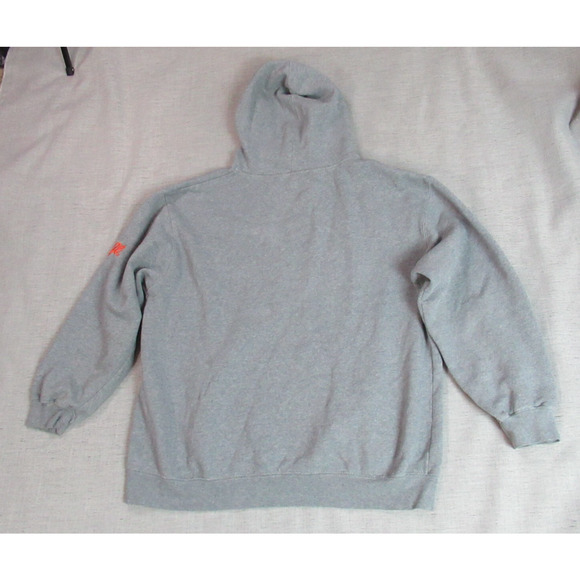 Syracuse Hoodie Mens 2XL Gray Sweatshirt Sports Orange Football Logo Grunge e5 - Picture 8 of 11